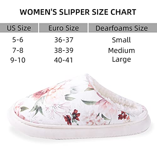 Loong Design Soft Warm Fluffy Womens Slippers Slip-On Lightweight House Slippers For Women Memory Foam Home Shoes For Indoor/Outdoor Rubber Outsole #TOP7
