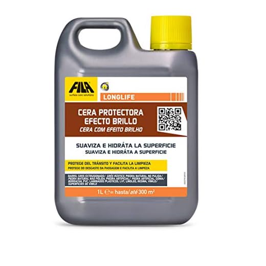 Fila Surface Care Solutions LONGLIFE Cera líquida para abrillantado de Suelos Porosas, Efecto Brillo, No Aplica