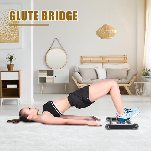 Lifeswell Glute Ham Glider, Multi-Functional Hamstring Roller with Smooth Wheels, V-Bar for Hamstring Curls, Ab Glider Workout & Core Strength Training by Lifeswell - Image 7