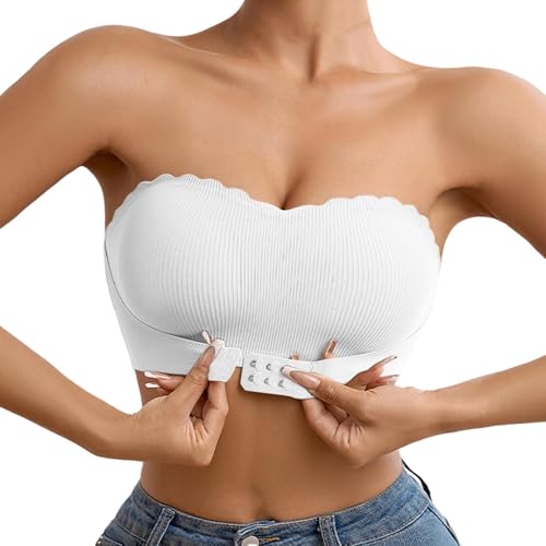 Generisch Reggiseno da donna senza spalline, chiusura frontale, senza ferretto, reggiseno push up con fibbia anteriore, senza cuciture, morbido, super comodo, a fascia, forte tenuta, antiscivolo Generisch Reggiseno da donna senza spalline, chiusura frontale, senza ferretto, reggiseno push up con fibbia anteriore, senza cuciture, morbido, super comodo, a fascia, forte tenuta, antiscivolo