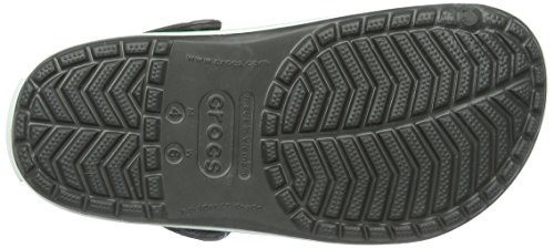 Image of Crocs Unisex-Adult Men's and Women's Crocband Clog (Retired Colors), Graphite /Grass Green, 9 Women /7 Men