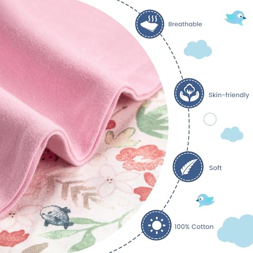 Image of ZIGJOY Swaddle Sleep Sack 3-6 Months, 1.0 Tog Cotton Baby Swaddle Blanket | 100% Cotton - Soft & Breathable & Non-shrink, 2-way Zipper for Easy Diaper Changes, Long Sleeves Allow Self-soothing
