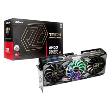 Placa de Vídeo ASRock RX 9070 XT Taichi OC – 16GB GDDR6, ARGB, Ray Tracing, Triple Fan, PCIe 4.0 – 90-GA5HZZ-00UANF