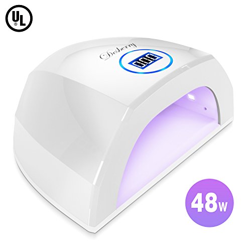 UV Led Nail Lamp 48w gel curing lamp, Nail Dryer LED UV Light For Gel Nails Polish, Smart Faster Auto Sensor With 3 Timer Setting, Fingernail & Toenail Curing Professional For Nail Art