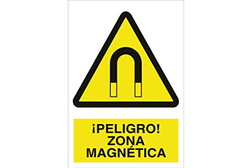 Plimpo Señal Poliestireno 297X210 Mm ¡Peligro! Zona Magnética En Oferta Cofan A08Pl297210 Señal Poliestireno, 297 X 210 Mm