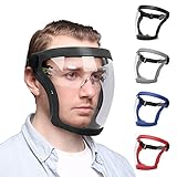 FULIER Transparent Face Mask Anti-Fog Outdoor Full Protection Face Shield HD Clear Mask Replace Safe