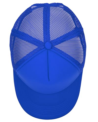 Image of Gelante 12 Pcs Sublimation Blank Trucker Hats - 5 Panel Mesh Snapback Baseball Cap Bulk