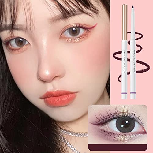 Eyeliner Glue Pen Waterproof Oil Proof Not Easy To Faint And Dye Very Thin Beginners And Students Color Eyeliner Pen Clear Magnetic Eyeliner For Magnetic Eyelashes (Purple, One Size) #TOP1
