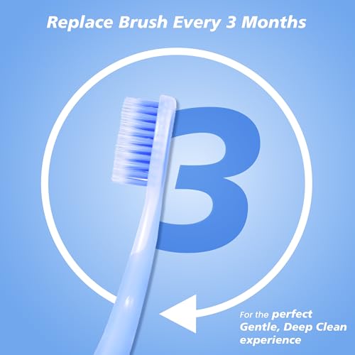 Image of Enshine Expert Protection Toothbrush for Adults - Pack of 3 | Double-Tapered Ultra Soft PBT Bristles | Premium Tooth Brush Set for Sensitive Gums | Deep Gum-Line Plaque Removal | Manual Toothbrush with Non-Slip Grip Multicolor