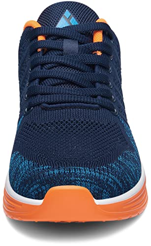 Mishansha Men's Trail Running Shoes Sport Gym Jogging Walking Shoes Mesh Breathable Lightweight Sneakers Air Cushion Slip On Tennis Shoes Safety Orange Us11 #TOP6