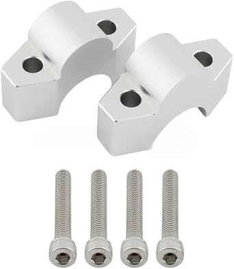 Motorcycle Handlebar Riser Silver Handlebar Riser Mount Clamp for Honda ADV 150 160 17-23 ADV 350 22-24 X-ADV 750 2017+ Motorcycle Move Back Adapter Kits