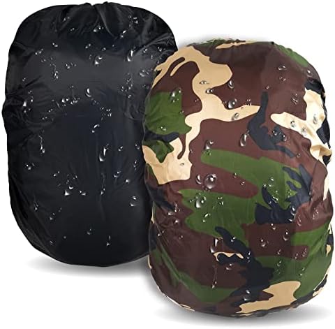Storvyllf Backpack Rain Cover,2 Pack Waterproof Backpack Cover (35-50L) for Hiking Camping Traveling Cycling Outdoor,Ultralight Compact Portable
