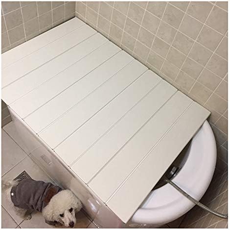 Bathtub Cover Bathtub Insulation Board Dust-Proof Cover Folding Bathroom Trays Bubble Baths Accessory Comfort Simple 23 Sizes (Color : White Size : 75cmx143cmx0.6cm) (White 75cmx165cmx0.6cm) image 5