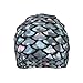 QHWLR Silver fish scale print Fashion Knit Hat Casual beanie hat Unisex Hat sports hat Headwear Elastic travel