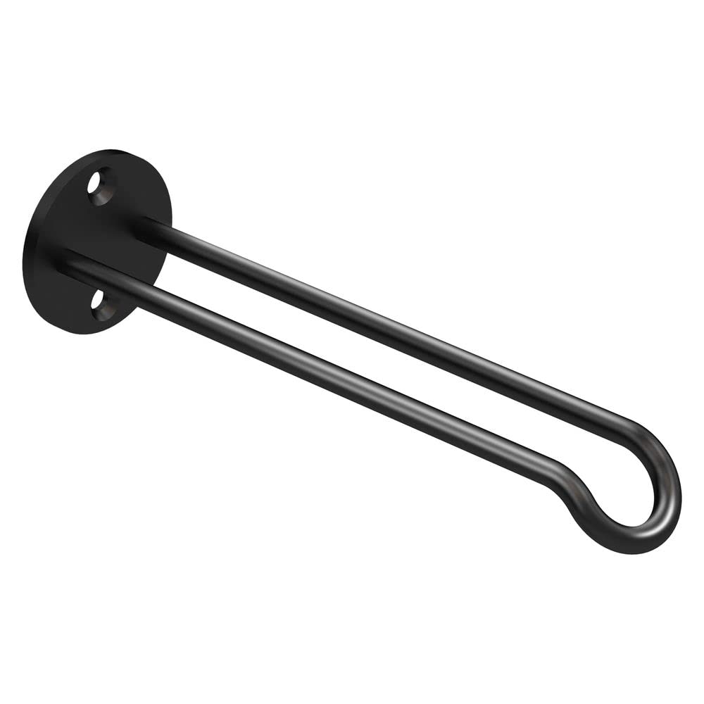 Base murale National Hardware N275-520 quincaillerie de fixation noire 7 pouces