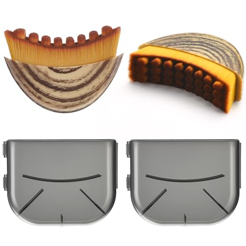 2 Pack Lymphatic Contour Face Brush for Sculpting & Drainage – Reduces Puffiness, Double Chin, and Enhances Skin Glow & Absorption with Ergonomic Design for Jawline Lift & Face Massage