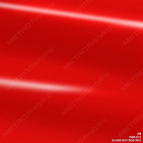 3M 2080 G13 GLOSS HOT ROD RED 3in x 5in (SAMPLE SIZE) Car Wrap Vinyl Film