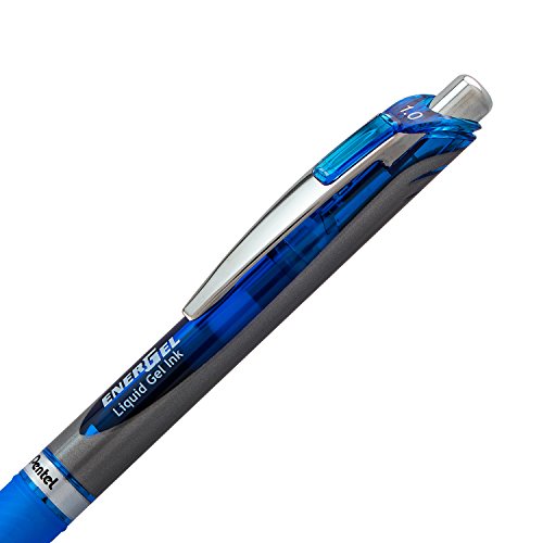 Pentel Energel Rtx Retractable Liquid Gel Pen, Bold Line, Metal Tip, Blue Ink Pack Of 2 (Bl80Bp2C) #TOP2
