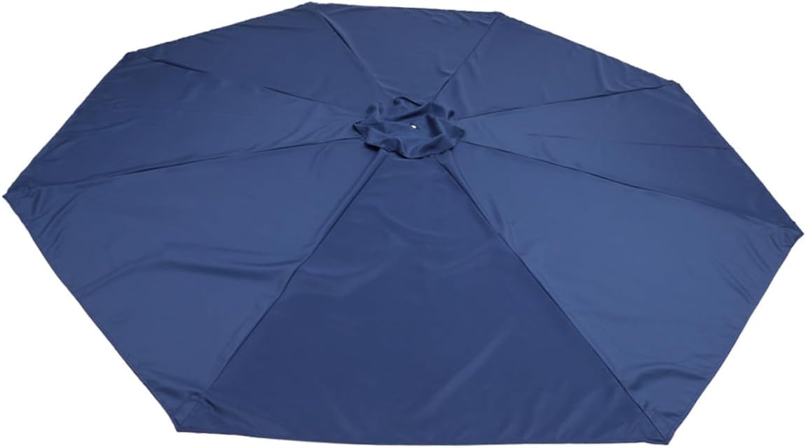 Wakauto Umbrella Replacement Canopy for Patio and Yard 2.7m 8-rib Outdoor Fabric Replacement Canopy Sunshade and Rainproof Patio Umbrella Cover