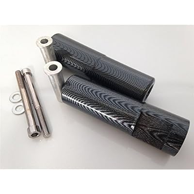 Pair Of Black Delrin Frame Slider Mounting Bolts For Kawasaki ZX-14R (2006-2008)