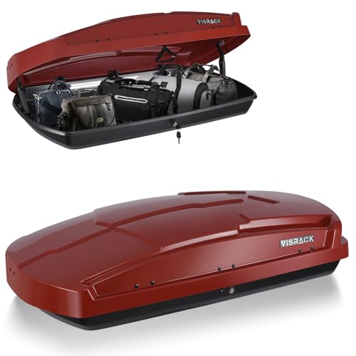 VISRACK Waterproof Roof Cargo Box with Keys