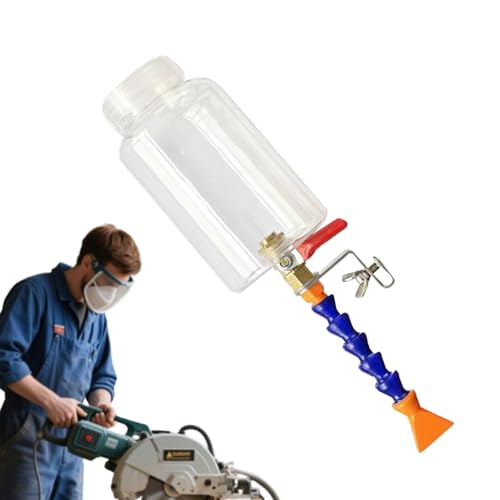 Pulverizador de agua con máquina de niebla, boquilla para preparación de agua, de niebla preciso con contenedor colector de 500 ml para taller de fresado y lijado