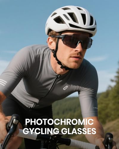 Cyxus Photochromic Cycling Running Glasses for Men Women Sunglasses Sport MTB UV400 Protection 12012