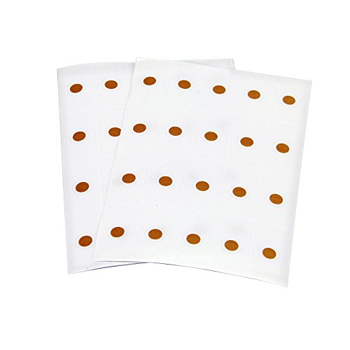 Prelaminated 1/4" Dots 5/8" x 1 1/4" 200/Pkg Copper