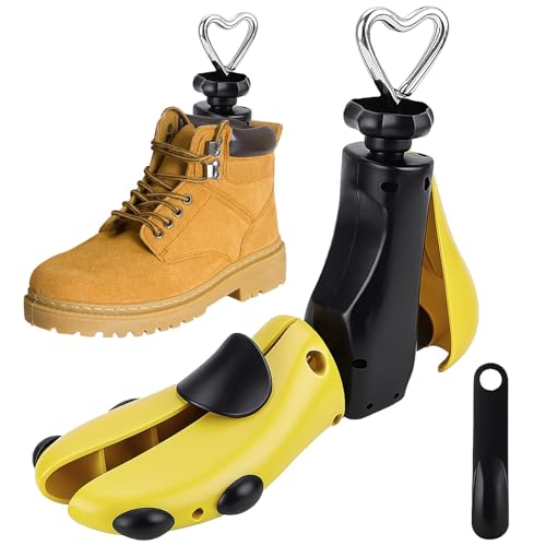 Druuzyl Hormas para Zapatos Hombre Mujer Hormas para Botas, Horma Ajustable Longitud-Anchura, Ensanchador de Zapatos Con Calzador, Profesional Ensanchador de Zapatos y Botas