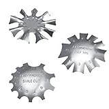 Material: Acero inoxidable MagiDeal 3 Piezas Nail Art Edge Recortadora para Uñas de Acrílico Francés Modelado Edge Cutter Herramienta de Manicura de Diferentes Tamaños