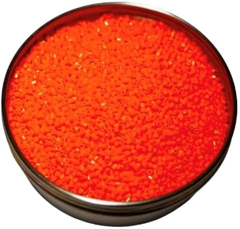 20 g Preciosa 2-cut seed beads glass rocailles saturated orange, 10/0 approx. 2.1 mm 10/0 (2.1 mm) Orange 93140