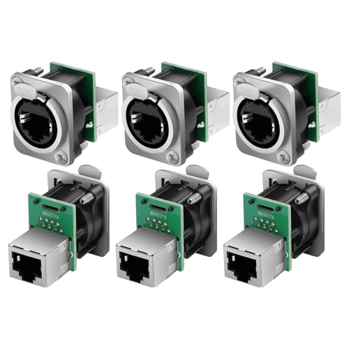 Conector RJ45 D-NE8FDP Panel Ethercon 6 Pcs miniatura 1