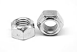 1/4'-20 Coarse Thread Grade C Stover All Metal Locknut Medium Carbon Steel Zinc Plated and Wax Pk 50