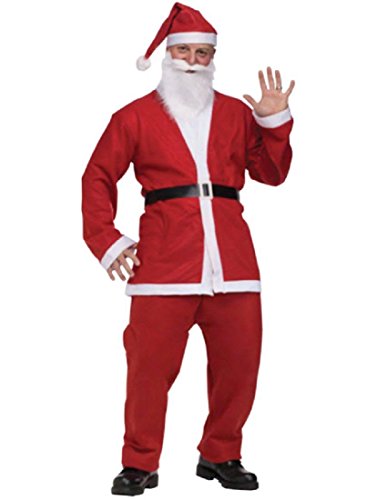 Fun World mens Costumes Adult Pub Crawl Santa Suit Costume, Red/White, Standard 40-48 US