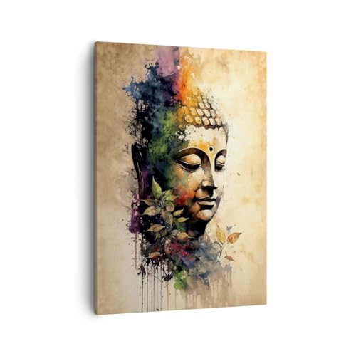 Lienzos decorativos Buda Meditación India Cuadro Sobre Lienzo Moderno Vertical 50x70cm Cuadros Decoracion Salon Dormitorio Cocina Cuadros Pared Imágenes Wall Art Prints Decor Canvas PA50x70-6188
