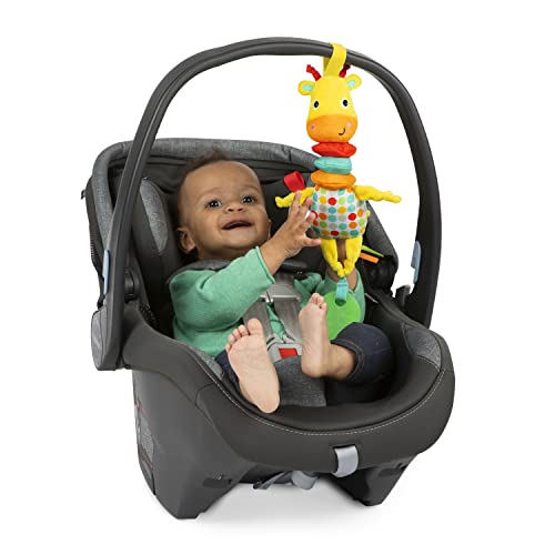 Image of Bright Starts Pull, Play & Boogie Musical Activity Toy for Stroller - Giraffe - Unisex, Newborn +