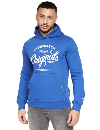 Crosshatch 2 Pack Hoodie Sweatshirt Designer Branded Hoody Fleece Gift Present Top by Jeanbase Black/Blue S - Image 6