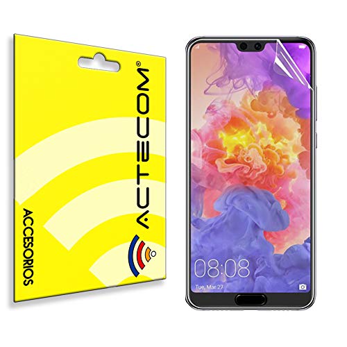 actecom Protector de Pantalla TPU Hidrogel compatible con HUAWEI P20 PRO Flexible Membrana Lámina Protectora Cubierta Protectora