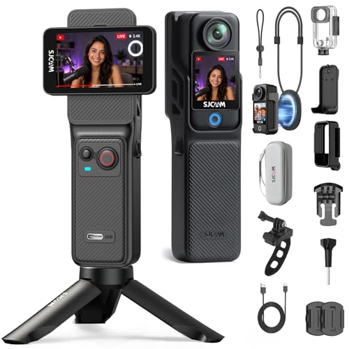 SJCAM C400 vlog�J���� 4K POCKET�b��u���␳ �A�N�V�����J���� ���^�b�n���h���R���g���[���[�b7���Ԏ����o�b�e���[�b�f���A���^�b�`�X�N���[���b�n���h�w���h�J�����bPOV�J�����b8�{�Y�[���E�F�A���u���{�f�B�J���b�r�f�I���O�J�����b�O�r