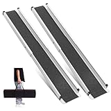 Wheelchair ramp 4FT, Lightweight, Retractable and Portable, can be Used for Wheelchair ramps, Comes with a Handbag