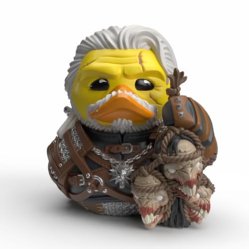 TUBBZ Erstausgabe: The Witcher Geralt of Rivia Cosplaying Gummiente Vinylfigur Offizielle Sammelfigur für Fans von Witcher