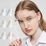 Pantalla Protección Facial Transparente, Face Shield Visor Set con 12 Viseras Antivaho Transparentes Reemplazables y 6 Gafas Reutilizables Adecuadas para Adultos y Niños (A) (a)