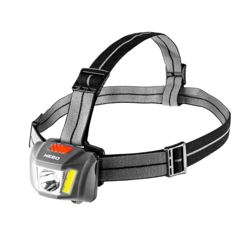 Image of NEBO Einstein 250 Lumen Headlamp - Headlamp with Adjustable Tilt, Multiple Light Modes & Comfortable Headband - Camping & Hiking Accessories - Head Lamp for Outdoor Running & Sports