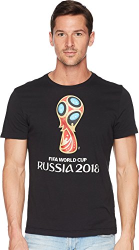 World Cup Soccer World Cup Emblem Men's Tee, X-Large, Black