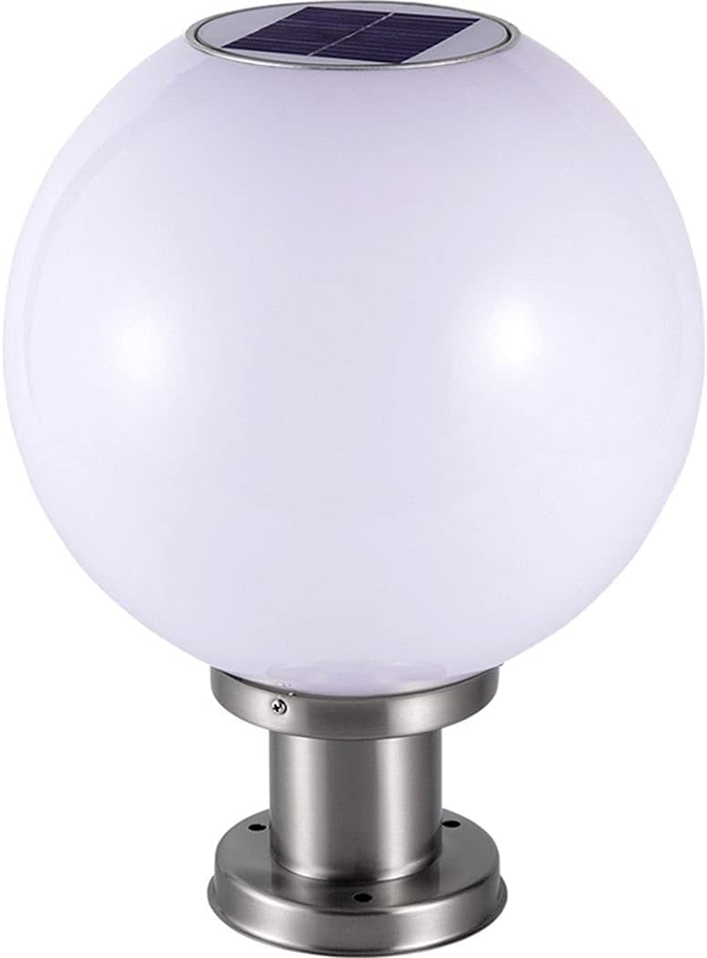 Solar Post Cap Lights Spherical Home Outdoor LED Garden Light Garden Landscape Round Solar Post Lamp, Post Cap Light, Post Lamp Outdoor Post Light (Size : 25 * 33cm)