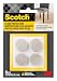 Scotch Brand SP801-NA Scotch Felt Pads Round, 1 in. Diameter, Beige, 16/Pack,