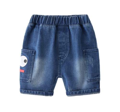 Toddler Kids Denim Shorts with Inner Elastic in Stretchable Denim Fabric Regular Fit with Pockets for Your Baby Boys
