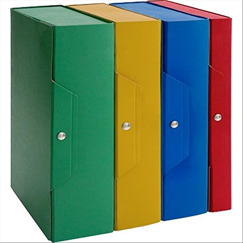 Chemise de projets verte dos 4 solution contre les dossiers abîmés format 25 x 35 cm à boutons