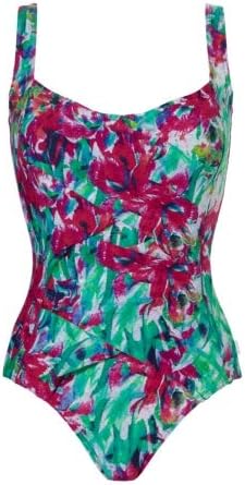 Tweka Powernet Front Firm Control Soft Cup Swimsuit (16, Blossom)