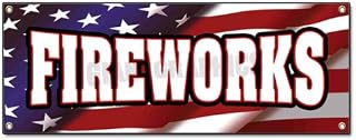 Fireworks Banner Sign Stand Firework Store Sign Signs